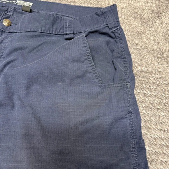 Carhartt Mens Force Ripstop Utility Work Pants 42x32 Blue Relaxed Fit Cargo - Picture 9 of 14